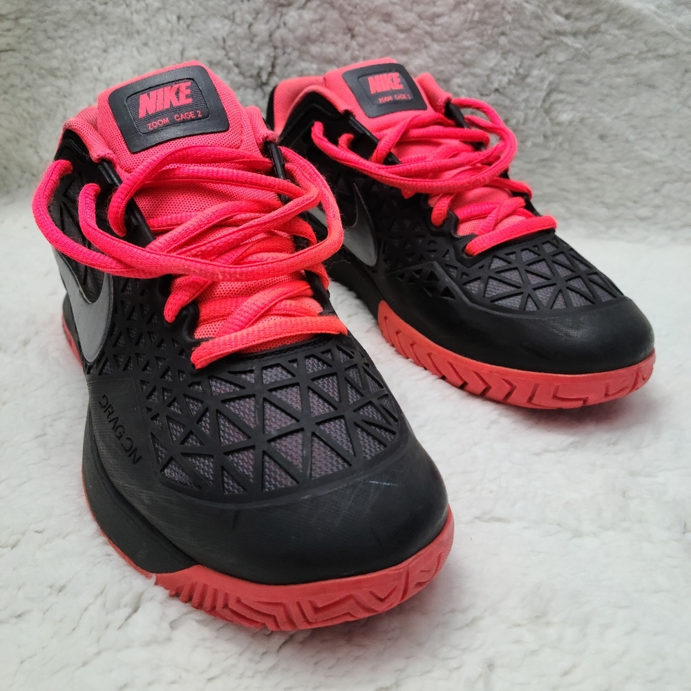 Nike Zoom Cage 2 Dragon in Black and Hot Lava